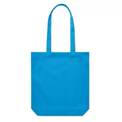 Torba bawełniana na zakupy 270 g/m² RASSA COLOURED - Turkusowy (MO6442-12)