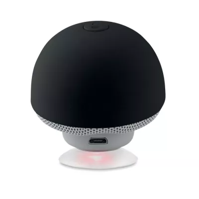 Głośnik bezprzewodowy 3W z przyssawką MUSHROOM - Czarny (MO9506-03)