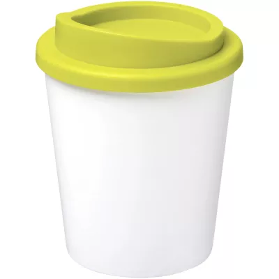 Kubek termiczny z plastiku 250 ml dowolny mix kolorów - Biały-Limonka (21009211)