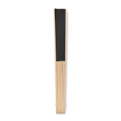 Wachlarz bambusowy z papierem FANNY PAPER - Czarny (MO6828-03)