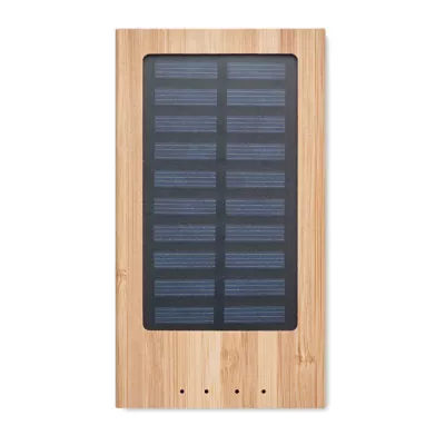 Powerbank solarny 4000 mAh ARENA SOLAR - Drewna (MO6509-40)