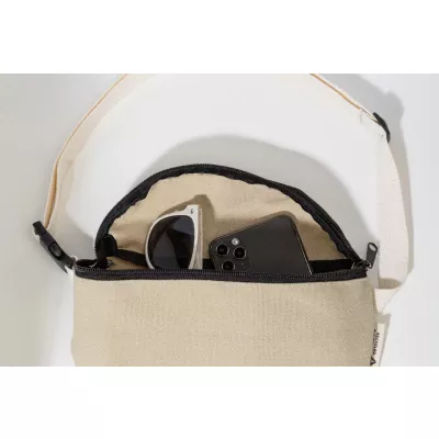 Rekan Hip torba biodrowa z recyklingowanego płótna - naturalny-a (AP800121-00)