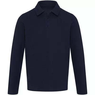 Apollo koszulka polo z długim rękawem, uniseks - Granatowy (39550-NAVY)