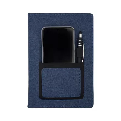 Notes z kieszonką na telefon Irun - granatowy (R64265.42)