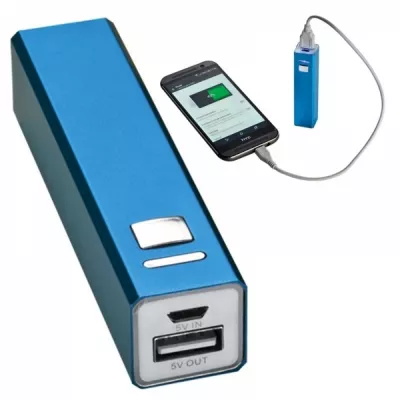 Power bank 2200 mAh PORT HOPE - niebieski (302904)