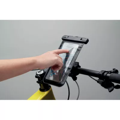 Uchwyt rowerowy na telefon wodoodporny IPX6 SOSTENER - Czarny (MO2430-03)