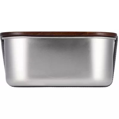 Lunch box ze stalowy z recyklingu PUERTO BANUS MoLu 1000 ml - szary (398407)