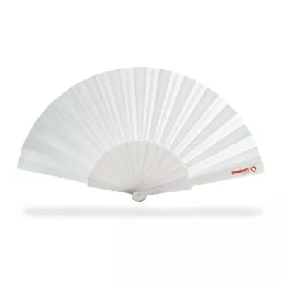 Wachlarz plastikowy z ABS FANNY - Bialy (KC6733-06)