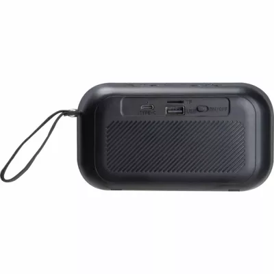 Głośnik bluetooth podświetlany LED MIRELA - czarny (3524303)