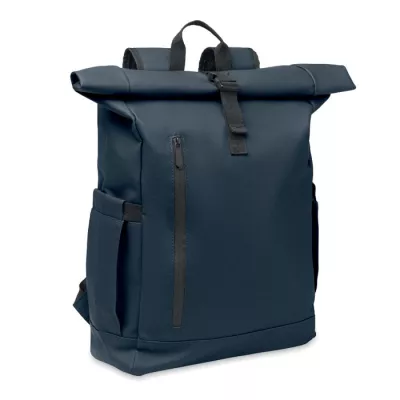 Plecak rolltop na laptop RPET 600D BANGKOK ROLL - Niebieski (MO2643-04)