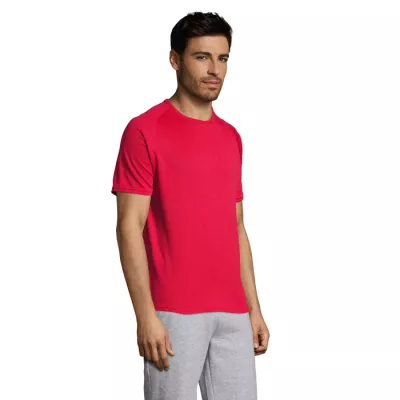 Koszulka sportowa męska raglan 140 g/m² Sol's SPORTY - Czerwony (S11939-RD)
