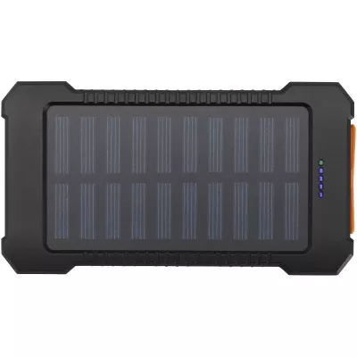 Altair wytrzymały powerbank o pojemności 5000 mAh i mocy 10 W, wykonany z tworzyw sztucznych pochodzących z recyklingu, z wbudowaną latarką - Czarny (12447190)