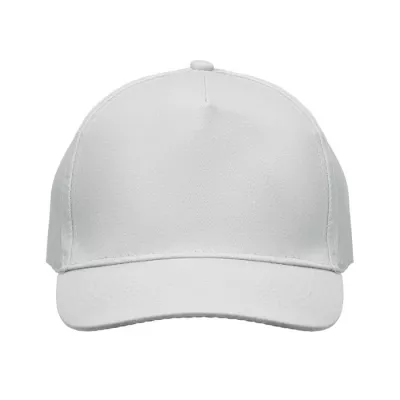 Czapka z daszkiem 5-panelowa z bawełny 180 g/m² SUNNY - Bialy (MO2345-06)
