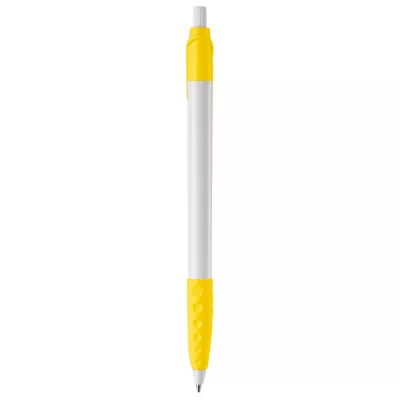 Długopis plastikowy (ABS) Cosmo - biało / żółty (LT87622-N0141)