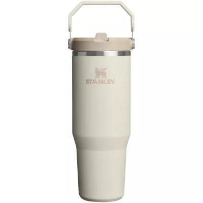 Stanley IceFlow™ 2.0 termoizolowany kubek ze stali nierdzewnej, pojemność 890 ml, z odchylaną słomką - Kramowy (10098210)