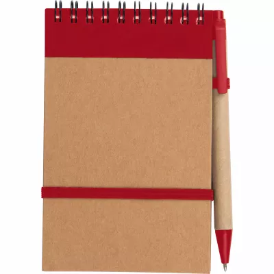 Notatnik z długopisem - czerwony (2049705)