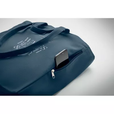 Torba na zakupy z recyklingu 380 g/m² GAVE COLOUR - Niebieski (MO2565-04)