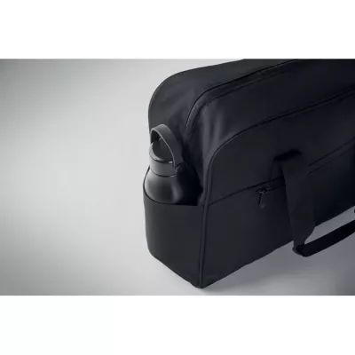 Torba podróżna z RPET z przegrodą na laptop 15" ONBAG - Czarny (MO2373-03)