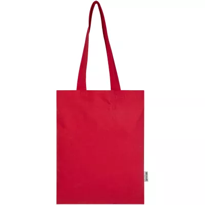 Madras Blend torba na zakupy z bawełny z recyklingu z certyfikatem GRS o gramaturze 140 g/m² i pojemności 7l - Czerwony (12076021)