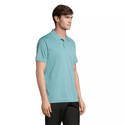 Polo sportowe unisex z recyklingu Sol's PITCHER - Pool Blue (S04442-BP)