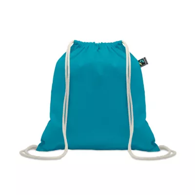 Worek Fairtrade 180 g/m² OSOLE DRAW COLOUR - Turkusowy (MO2591-12)