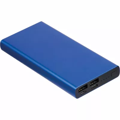 Power bank 10000 mAh z aluminium z recyklingu GIORGIA - niebieski (3450304)