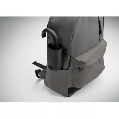 Plecak na laptop 15" z recyklingu 450 g/m² LEIRUR - Kamienny Szary (MO2391-15)