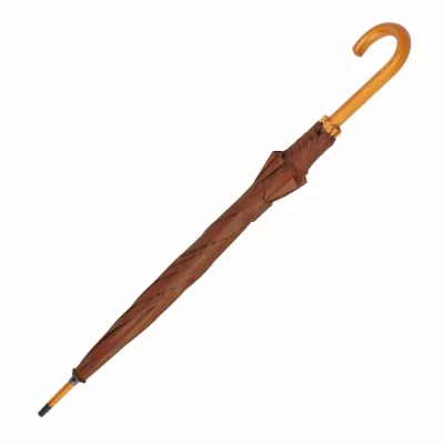 Parasol automatyczny drewniany Ø105 cm NANCY - brązowy (513101)