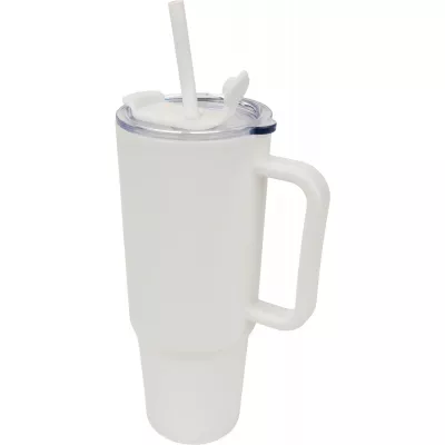 Kubek termiczny z tworzywa XXL 1,2 litra - biały (8468606)