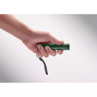 Latarka aluminiowa akumulatorowa 110 lm LUME - Ciemnozielony (MO2786-60)