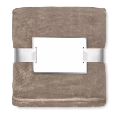 Koc polarowy 120x150 cm 280 g/m² DAVOS - Khaki (MO9088-39)