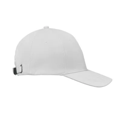 Czapka z daszkiem 6-panelowa 260 g/m² BUFFALO - Bialy (MO1464-06)