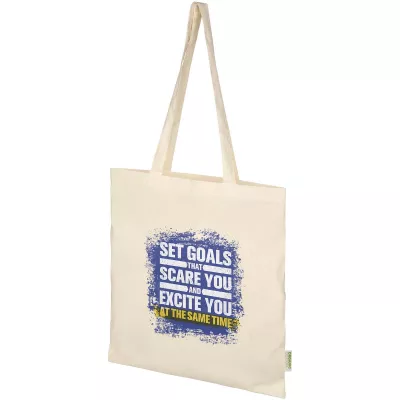 Odisha organiczna torba na zakupy z certyfikatem OCS o gramaturze 140 g/m², 7 l  - Piasek pustyni (12078006)