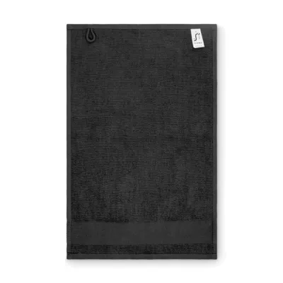 Ręcznik bawełniany 380 g/m² 30x50 cm ISLAND 30 - Czarny (MO2764-03)