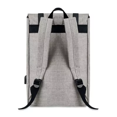 Plecak na laptopa 15" z klapą magnetyczną RIGA - Szary (MO9439-07)