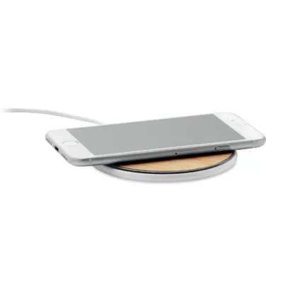 Ładowarka z bambusowym blatem 10W DESPAD + - Drewna (MO6563-40)