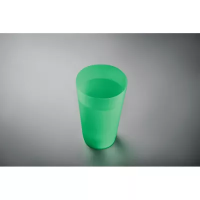 Kubek eventowy wielorazowy z PP 500 ml FESTA LARGE - Przezroczysty Zielony (MO9907-24)