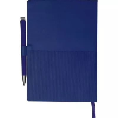 Notes A5 w linie z długopisem MERSIN - granatowy (562044)