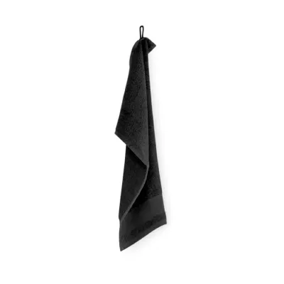 Ręcznik bawełniany 380 g/m² 30x50 cm ISLAND 30 - Czarny (MO2764-03)