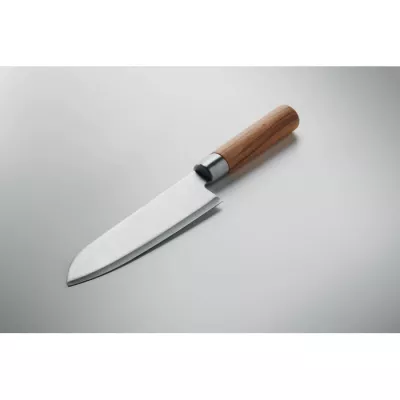 Nóż szefa kuchni z bukową rękojeścią SLICE - Srebrny (MO3157-14)