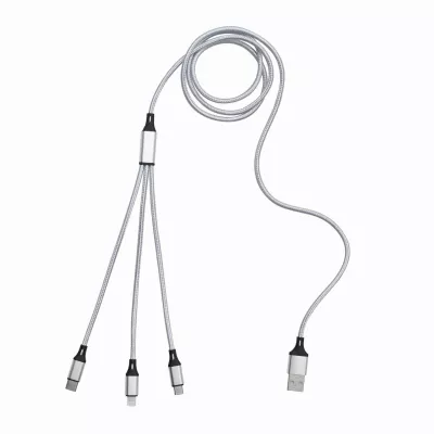 Kabel do ładowania CHARGE DISTANCE - srebrny (56-1107381)