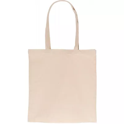 Torba bawełniana z recyklingu z długimi uszami 140 g/m2 LAMBERTO - biały (6235806)