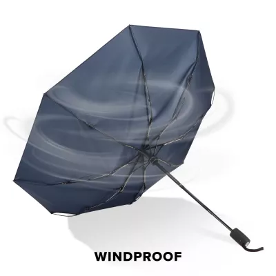 Taman Pongee 21" Wiatroodporny parasol Automatycznie otwierany i zamykany - ciemnoniebieski (LT97117-N0010)