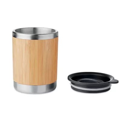 Kubek termiczny w bambusowej obudowie 250 ml LOKKA - Drewna (MO9937-40)