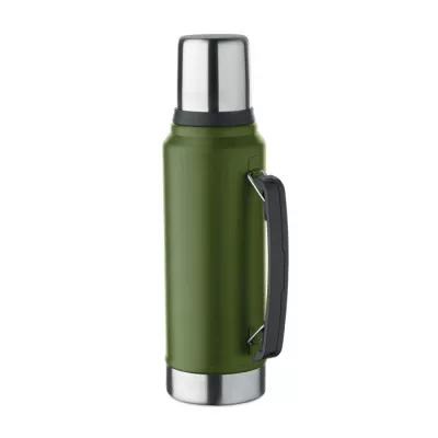 Termos stalowy z kubkiem 1000 ml NYIMA - Ciemnozielony (MO2710-60)