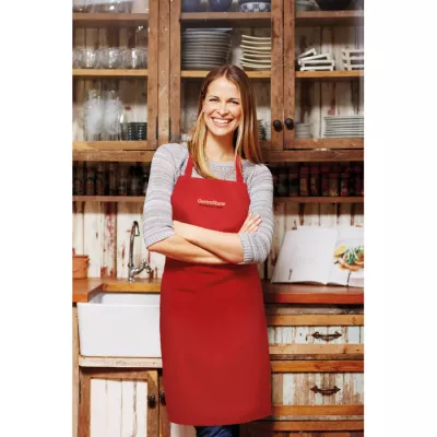 Fartuch kuchenny bawełniany 180 g/m² KITAB GLASGOW - Czerwony (MO7251-05)