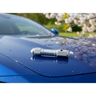 Latarka bezpieczeństwa, przecinak do pasów, młotek bezpieczeństwa | Malli - grafitowy (VA123-15)