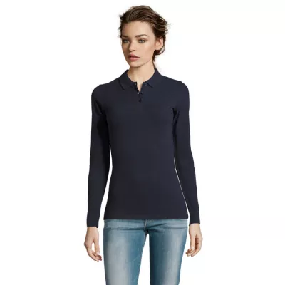 Polo damskie 180 g/m² Sol's PERFECT LSL WOMEN - French Navy (S02083-FN)