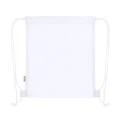 Worek ze sznurkiem do kolorowania, świąteczny wzór, kredki - biały (VA237-02)