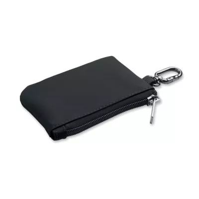 Etui na klucze z PU z karabińczykiem GUARDO - Czarny (MO3161-03)